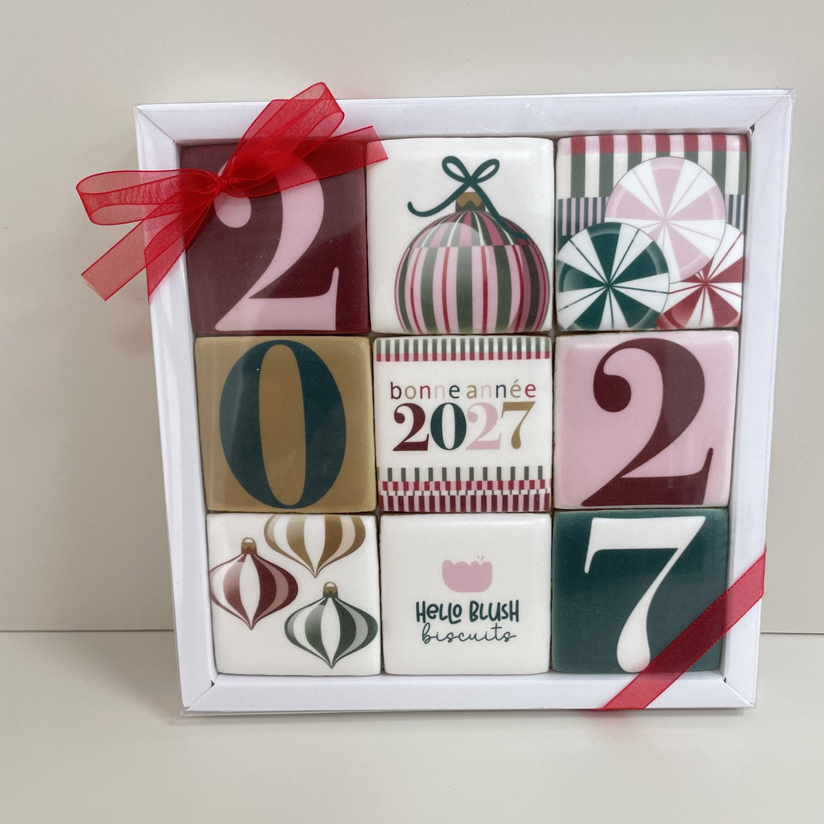 Coffret de 9 biscuits personnalisés