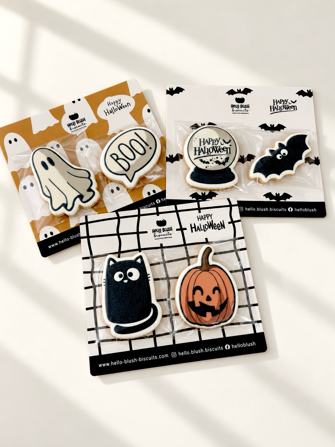 Duo Halloween — Boule à neige et chauve-souris