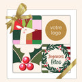 Coffret de 4 biscuits personnalisés