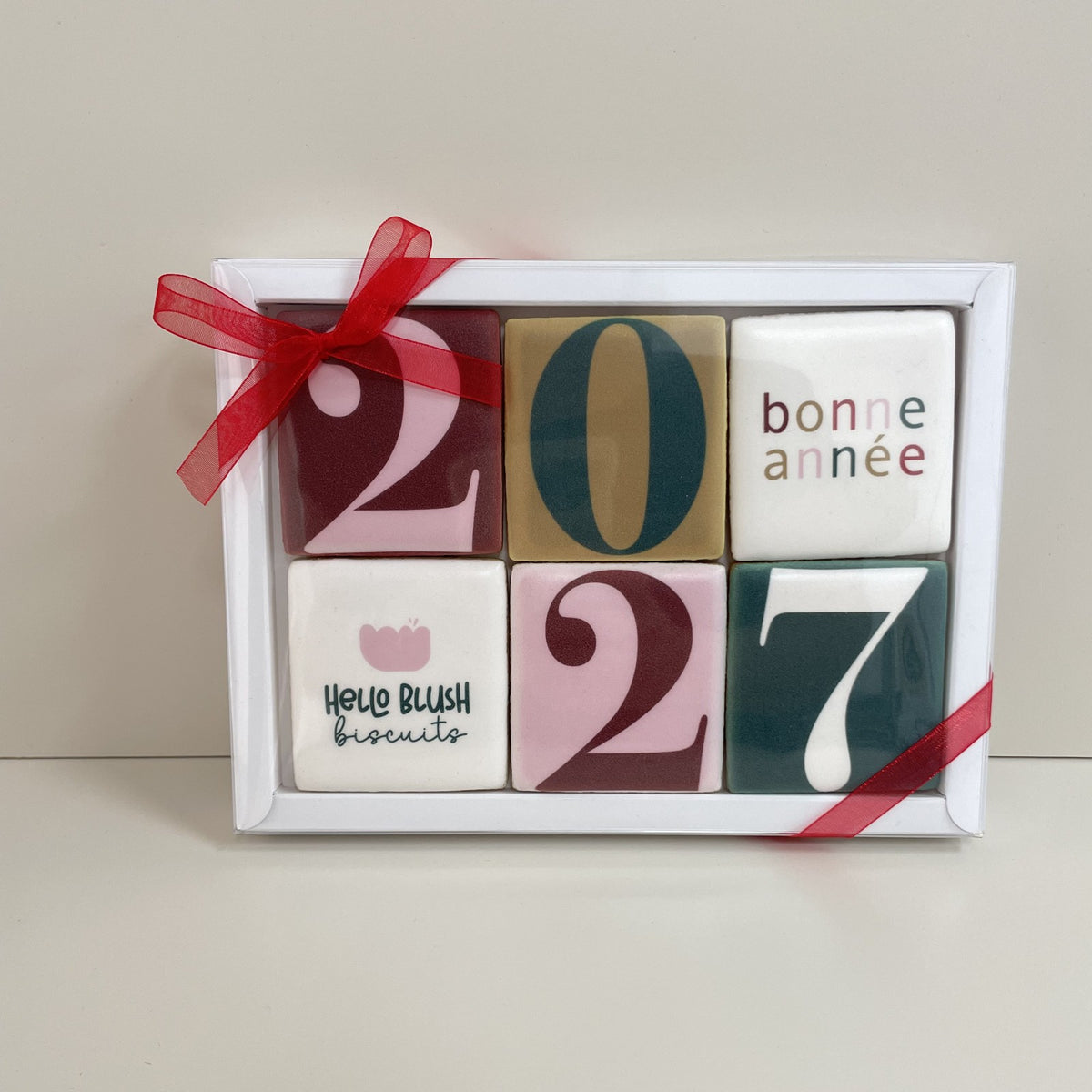 Coffret de 6 biscuits personnalisés