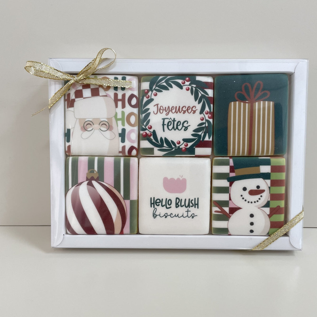 Coffret de 6 biscuits personnalisés