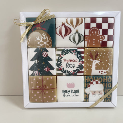 Coffret de 9 biscuits personnalisés
