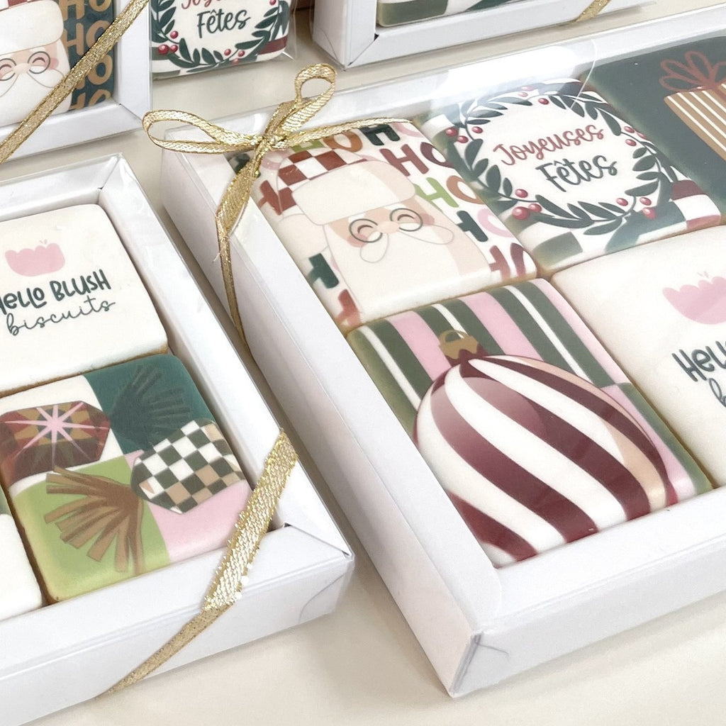 Coffret de 6 biscuits personnalisés