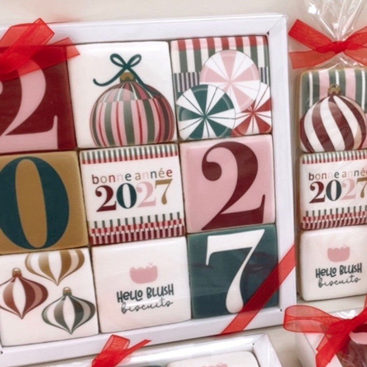 Coffret de 9 biscuits personnalisés