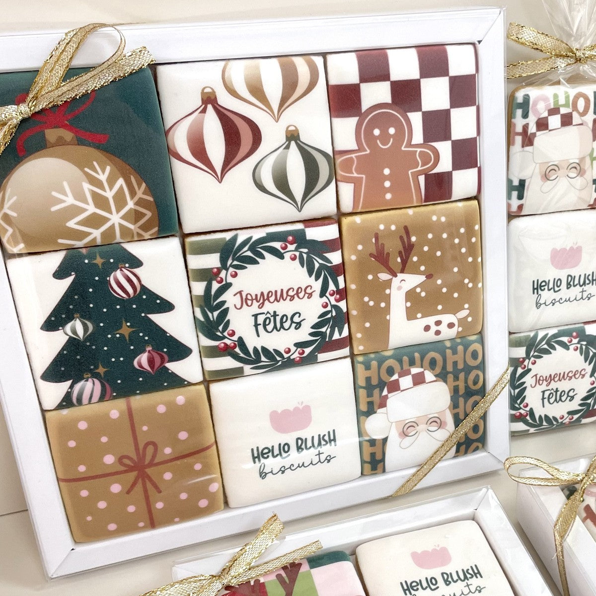 Coffret de 9 biscuits personnalisés