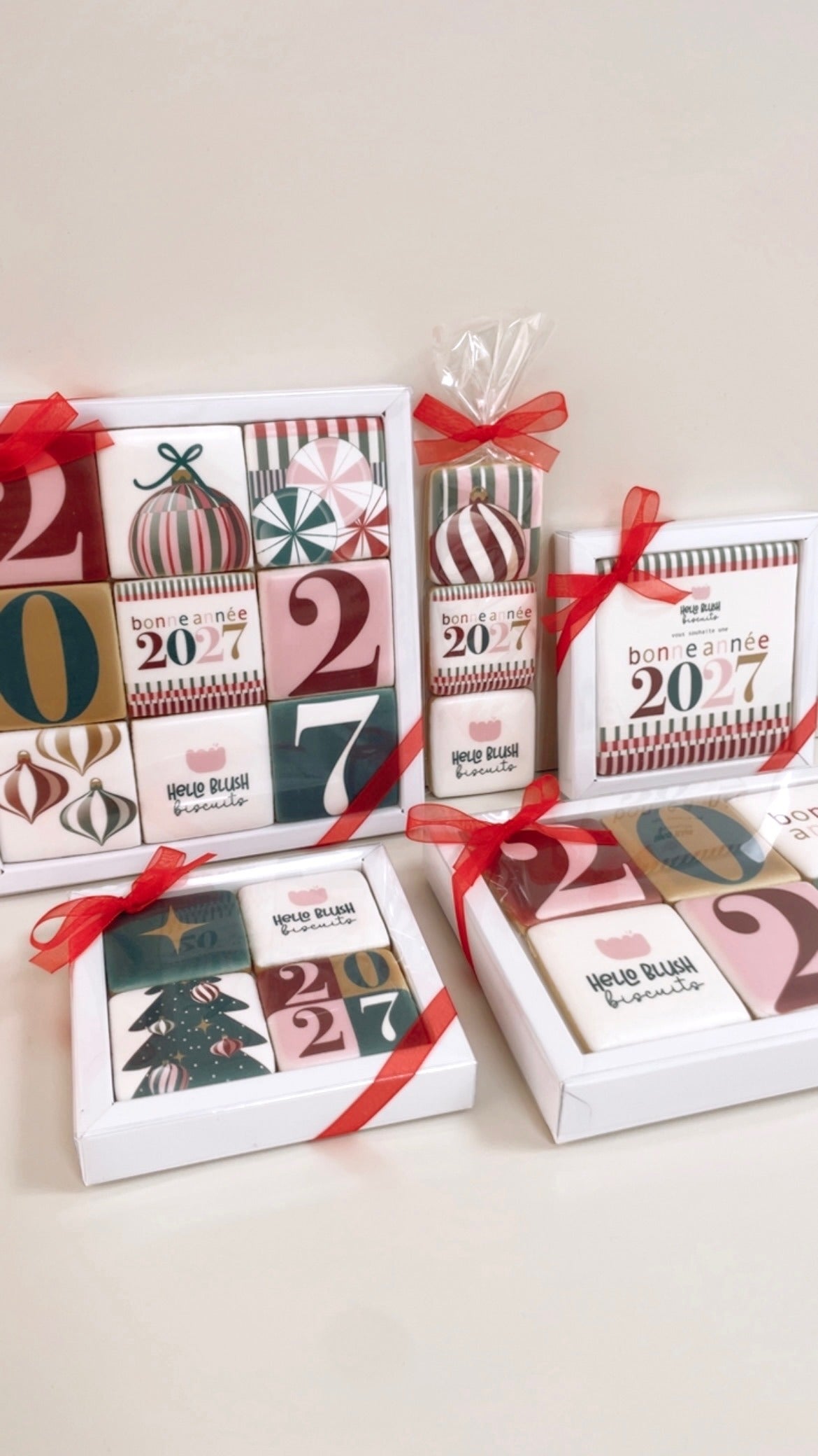 Coffret de 6 biscuits personnalisés