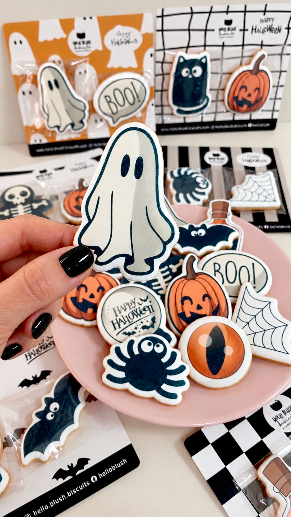 Duo Halloween — Squelette et citrouille